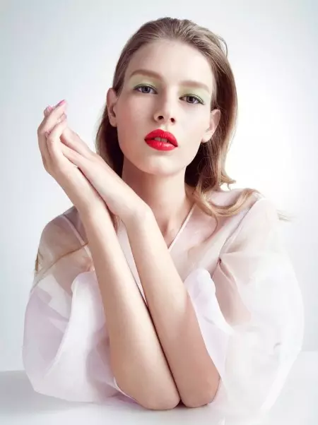 Sofia Mechetner Models Spring Makeup Trends for Dior Magazine