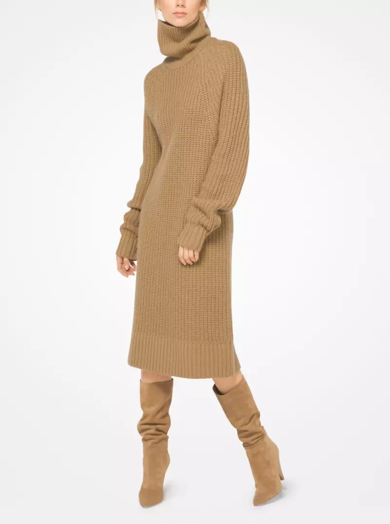 Vestido suéter de cachemira y mohair de Michael Kors Collection $ 532.50 (anteriormente $ 1,775)