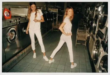 Camille Rowe & Tilda Lindstam Model Rag & Amagufa ya Denim