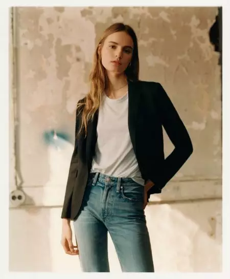 Camille Rowe 和 Tilda Lindstam 模特 Rag & Bone 的最新牛仔布