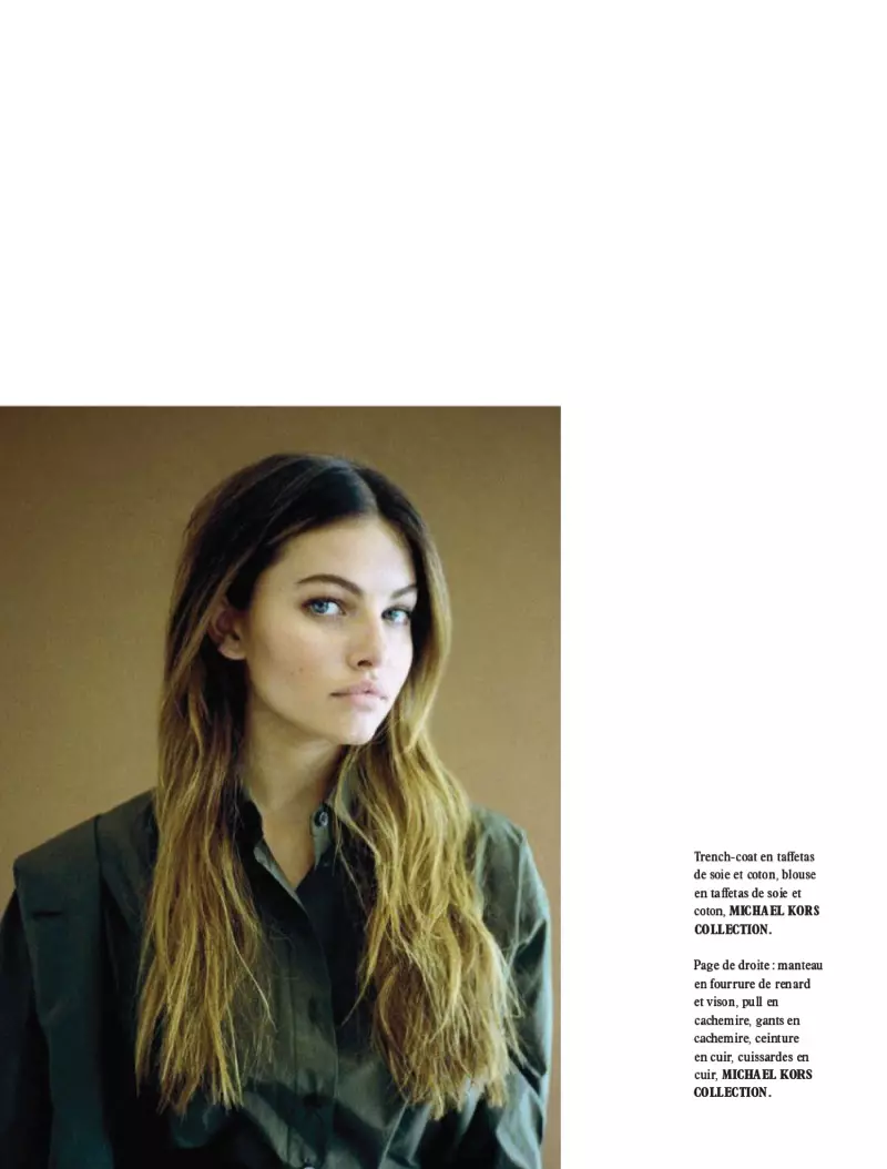 Thylane Blondeau מאָדעלס פון Michael Kors האַרבסט סטיילז פֿאַר L'Officiel Paris