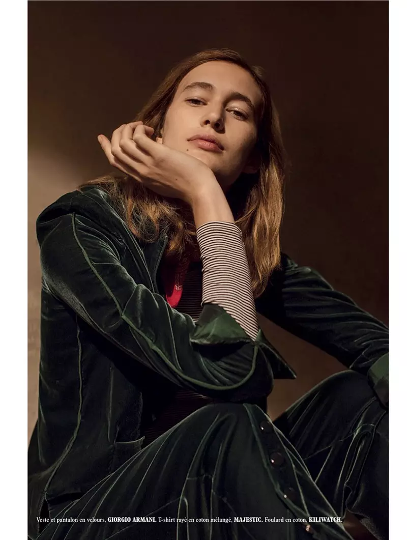 Laetitia de Montalembert objímá styl Garçonne pro L'Officiel Paris