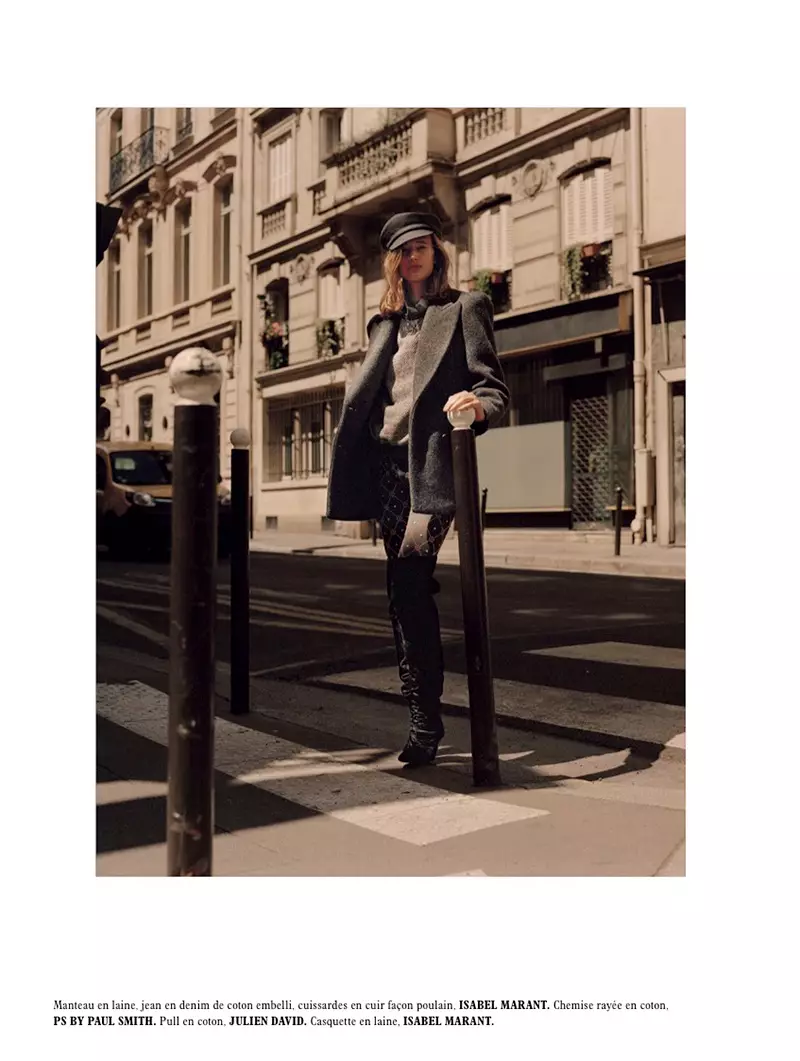 Laetitia de Montalembert anbrase Garçonne Style pou L'Officiel Paris