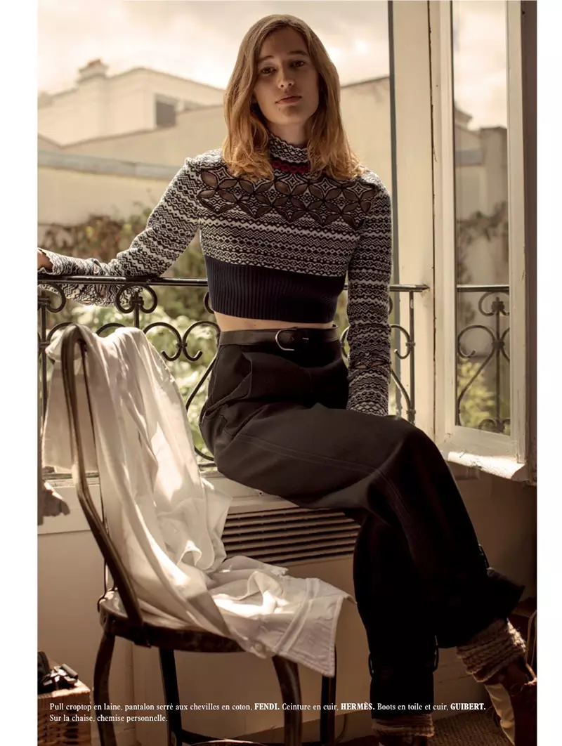 Laetitia de Montalembert abraça Garçonne Style per a L'Officiel Paris