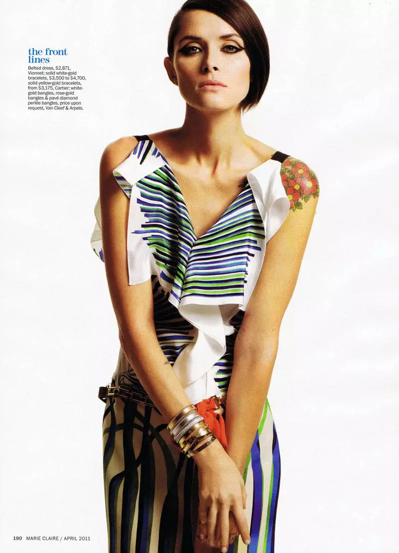 Tasha Tilberg na James Macari kwa Marie Claire US Aprili 2011