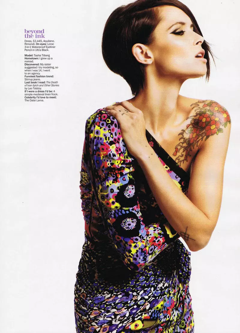 Tasha Tilberg 由 James Macari 為 Marie Claire 美國 2011 年 4 月