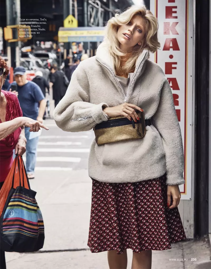Devon Windsor modelează Fall Street Style pentru ELLE Rusia