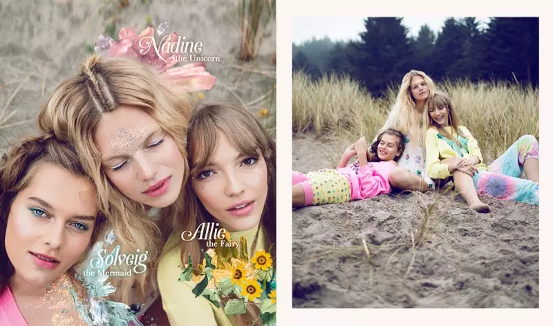 Nadine Leopold, Solveig Hansen i Allie Lewis glume u Wildfoxovom lookbooku za proljeće 2016.