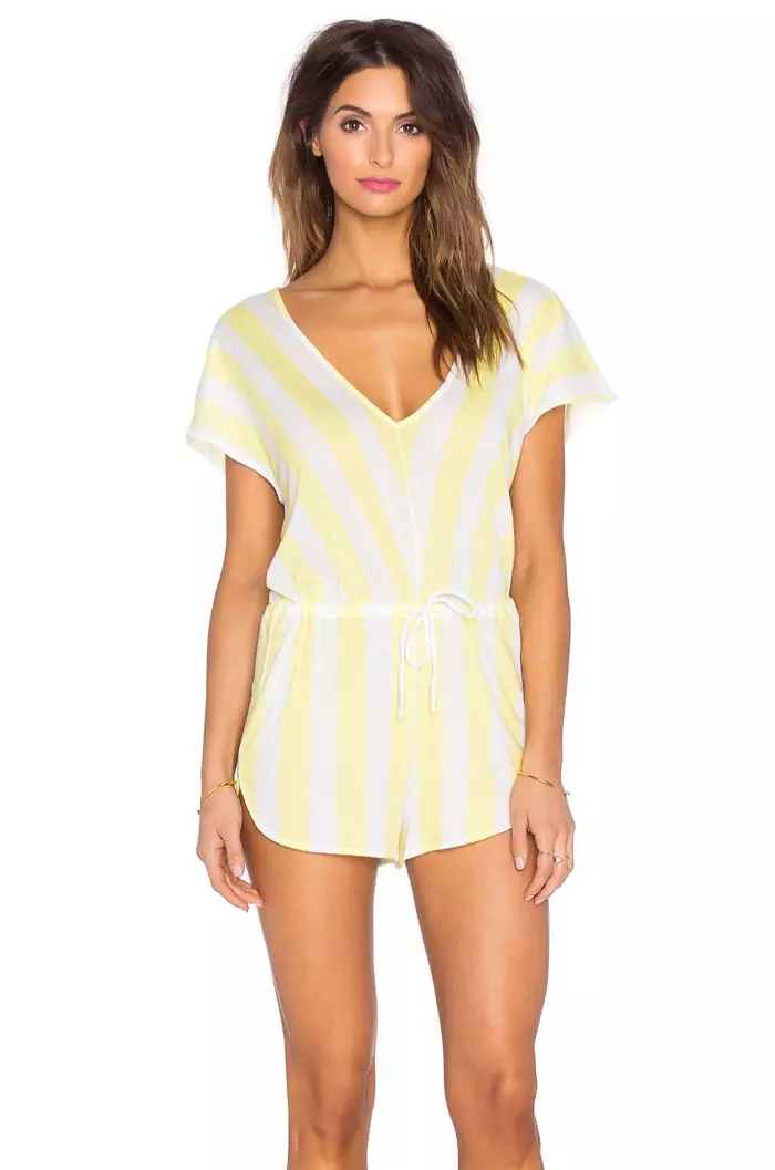 I-Wildfox Striped Roadtrip Romper