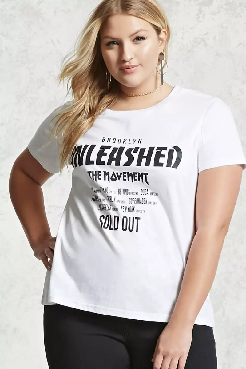 เสื้อยืด Forever 21 Plus Unleashed Tour