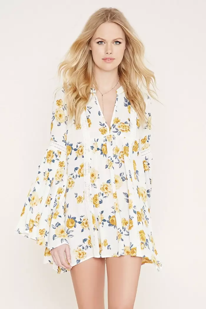 Forever 21 mini-jurk met bloemenprint