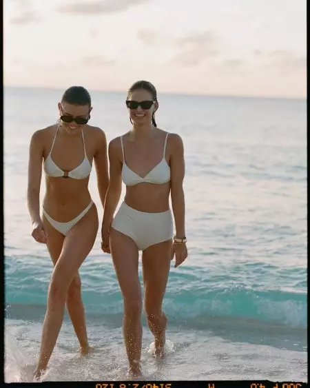 Robin, Nadia & Kennidy Model Solid & Striped Spring 2020 Swimwear