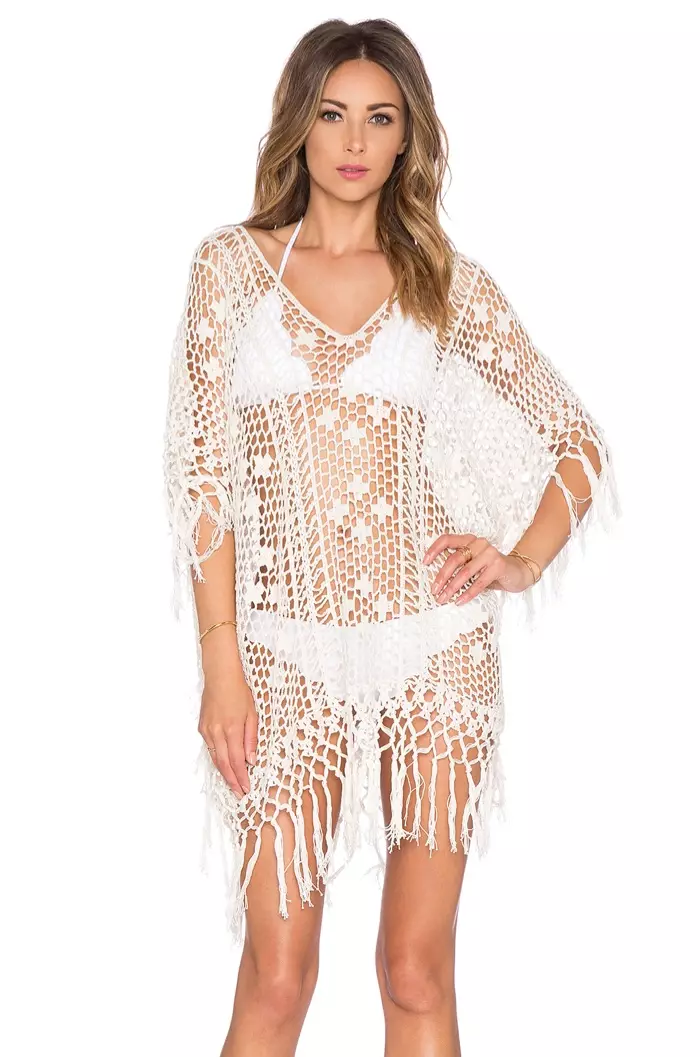 Anna Kosturova Tassel Long Poncho