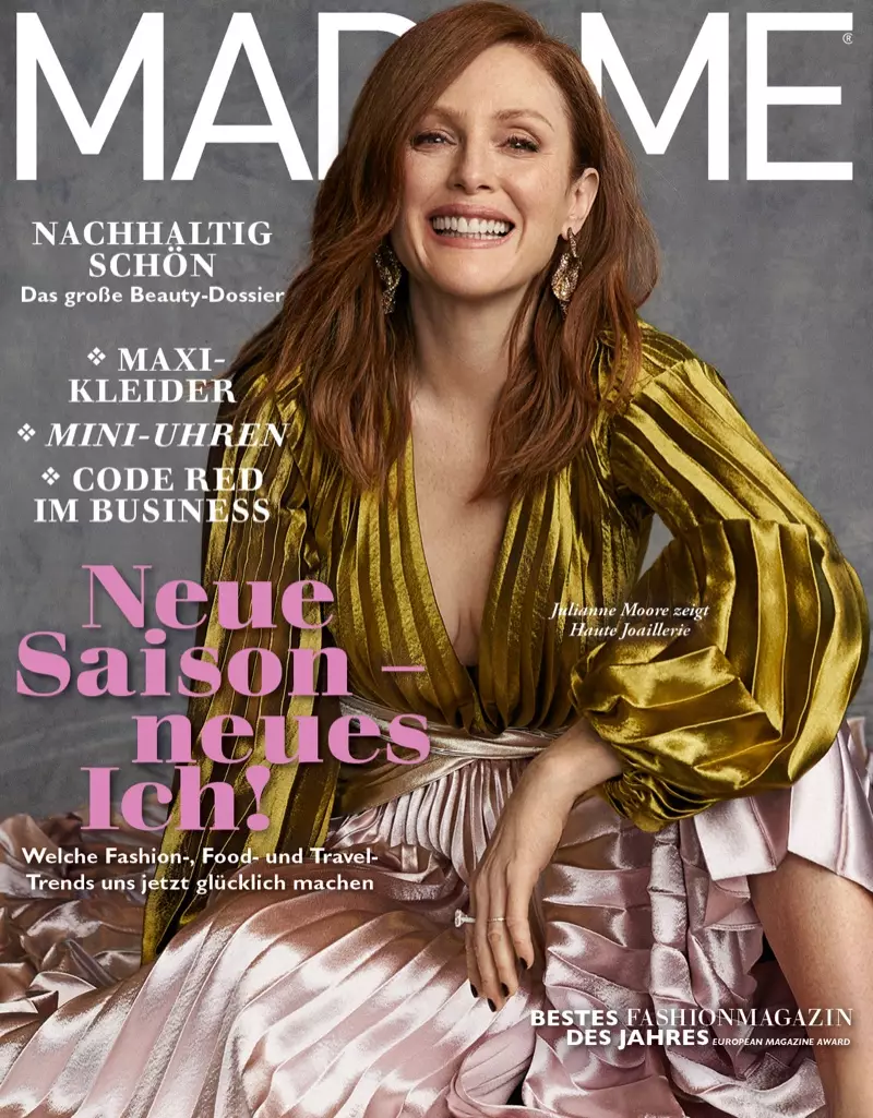 Julianne Moore Madame Magazine Sentyabr 2019 üz qabığında