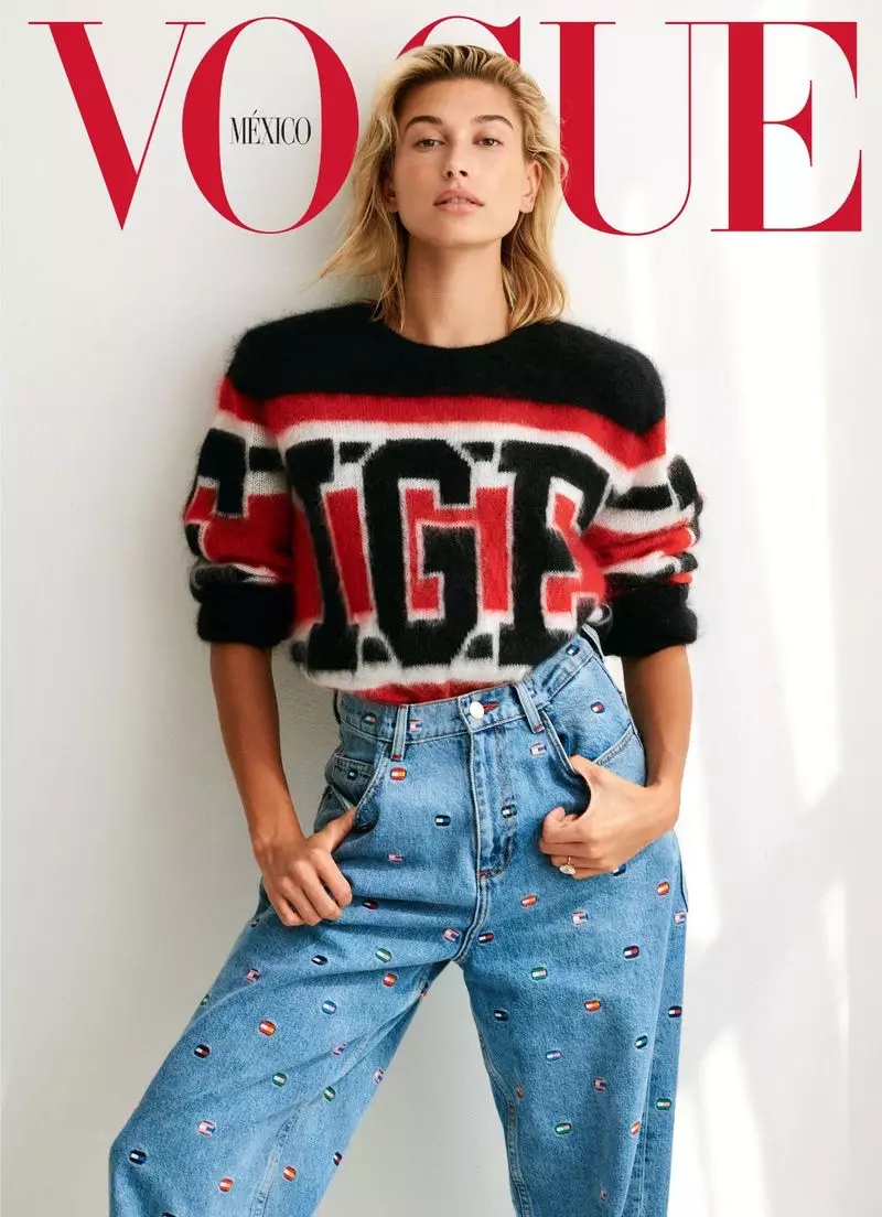 海莉·鲍德温 (Hailey Baldwin) 以轻松的风格为《Vogue》墨西哥版发冷