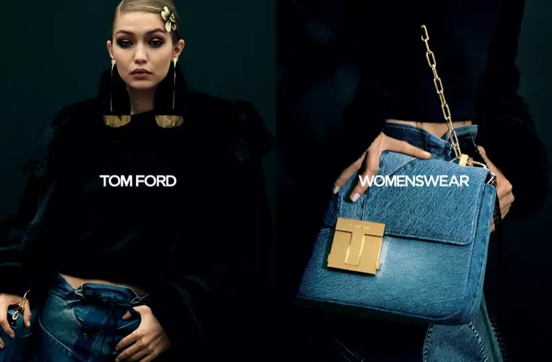 Gigi Hadid Tom Ford Letšolo la Fall 2020