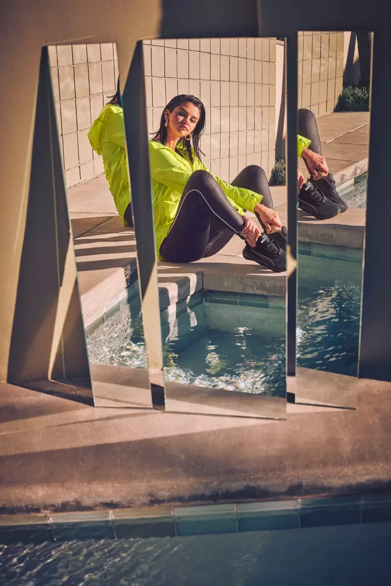 Sangerinden Selena Gomez fronter PUMA LQD CELL Shatter Luster sneaker-kampagne