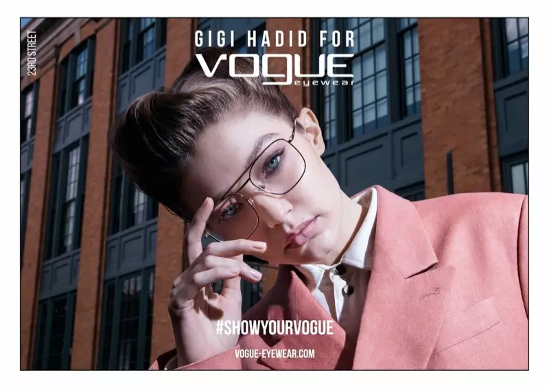 Gigi Hadid macht sich bereit für die Zusammenarbeit mit Vogue Eyewear Frühjahr 2019