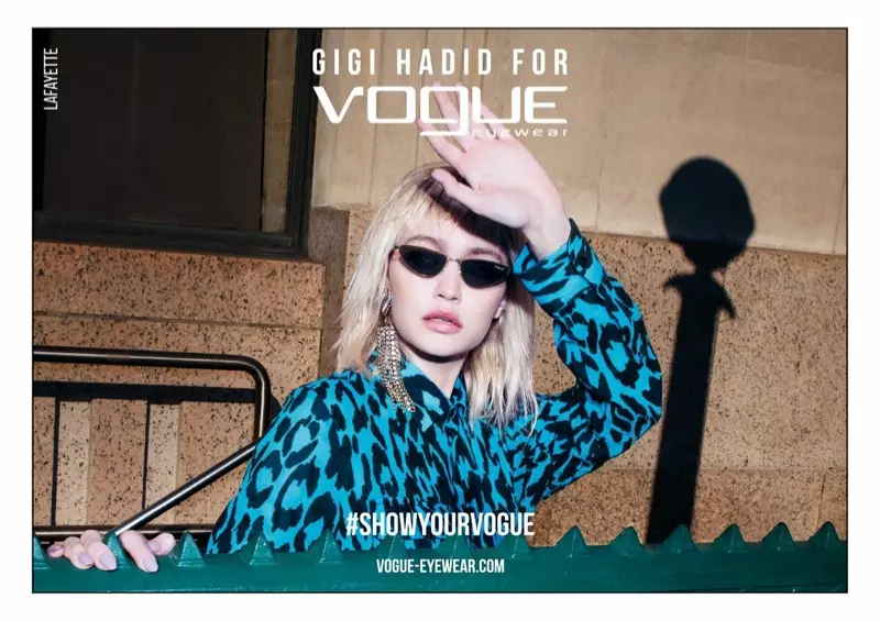 Gigi Hadid nyandak inspirasi ti New York City pikeun kolaborasi Vogue Eyewear spring 2019