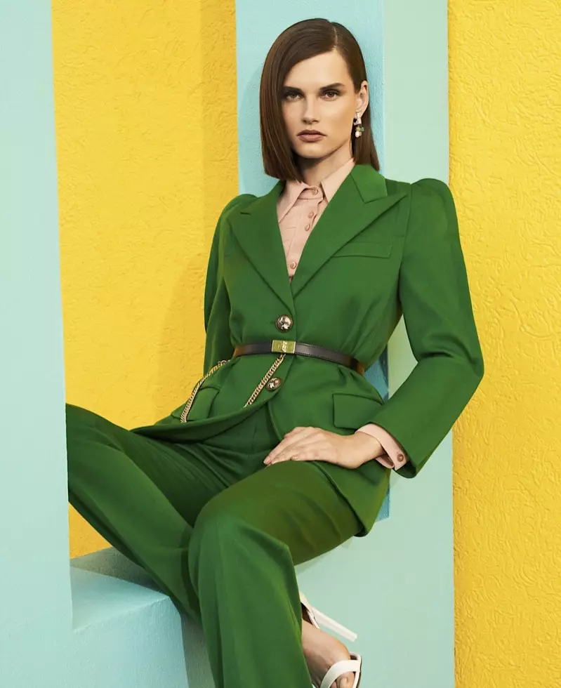 Giedre Dukauskaite ги презема New Season Brights за Harper's Bazaar