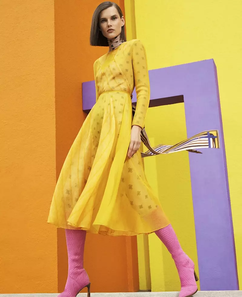 Giedre Dukauskaite w nowym sezonie Brights na Harper's Bazaar