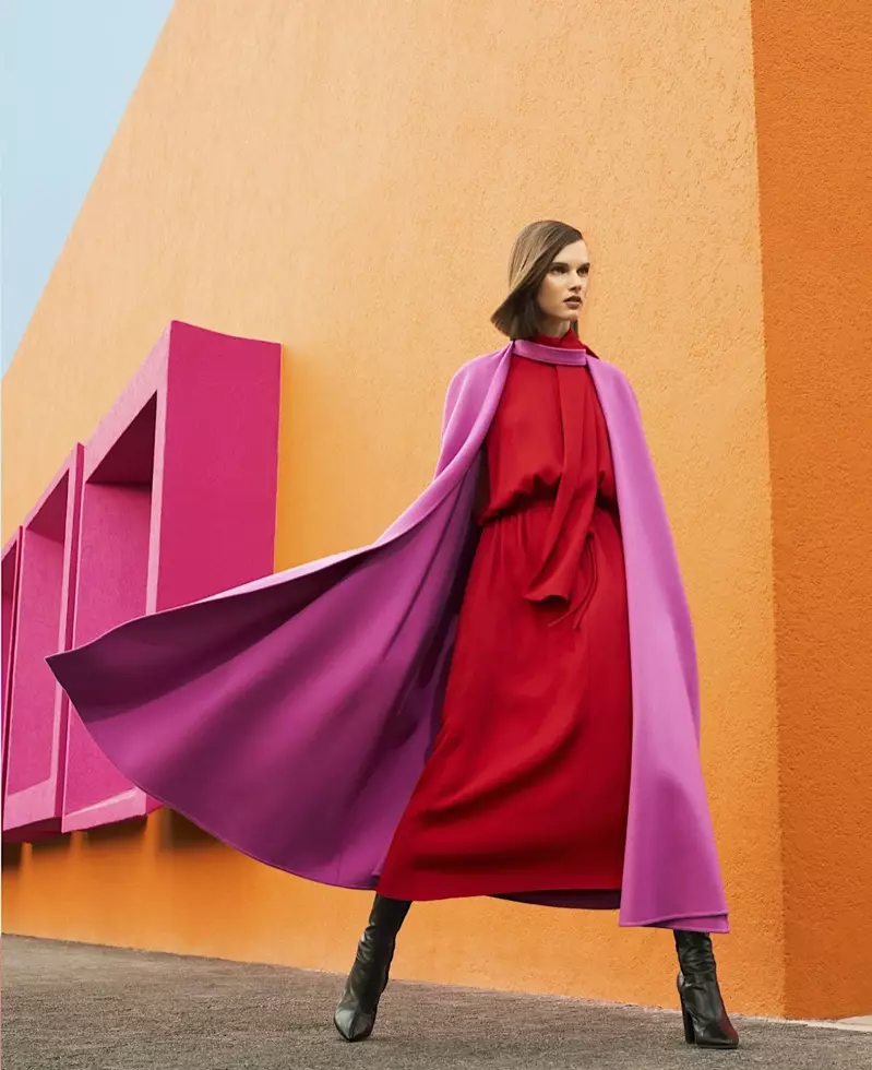 Giedre Dukauskaite tager på ny sæson Brights for Harper's Bazaar