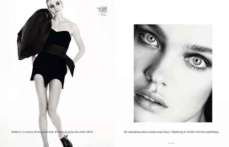 Natalia Vodianova captivează pentru Vogue Poland Cover Story