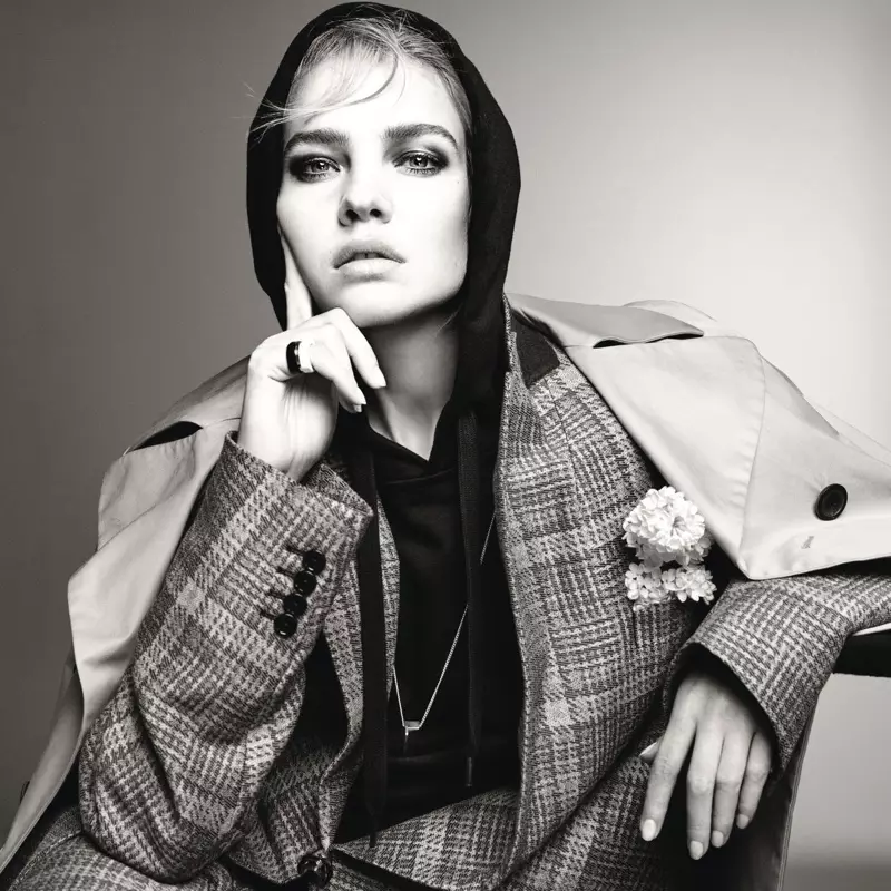 Natalia Vodianova | Vogue Polen | 2018-omslag | Black & White Editorial