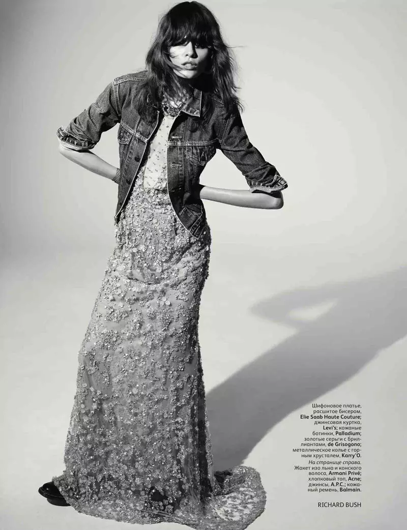 Melissa Stasiuk door Richard Bush voor Vogue Rusland april 2012