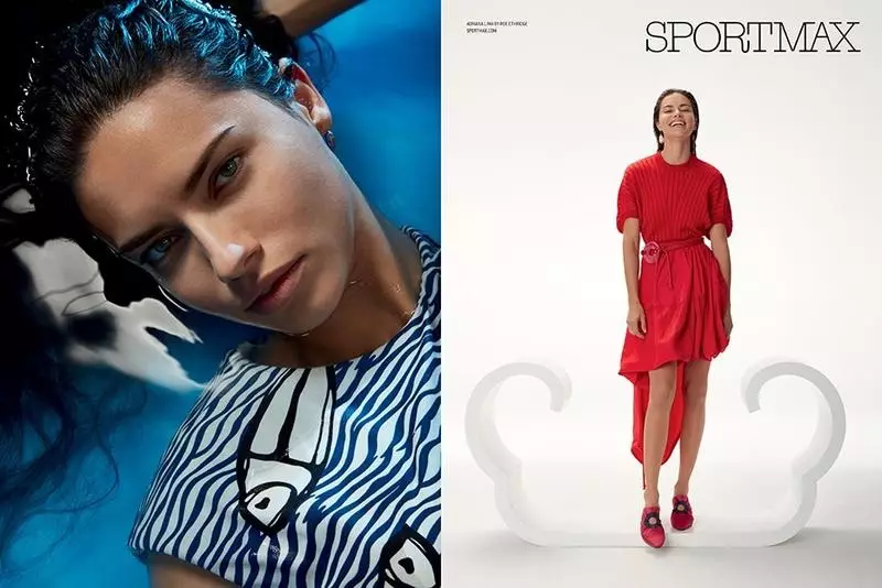 Adriana Lima nosi grafičke printove i inspirativne oblike u Sportmaxovoj kampanji za proljeće 2017.