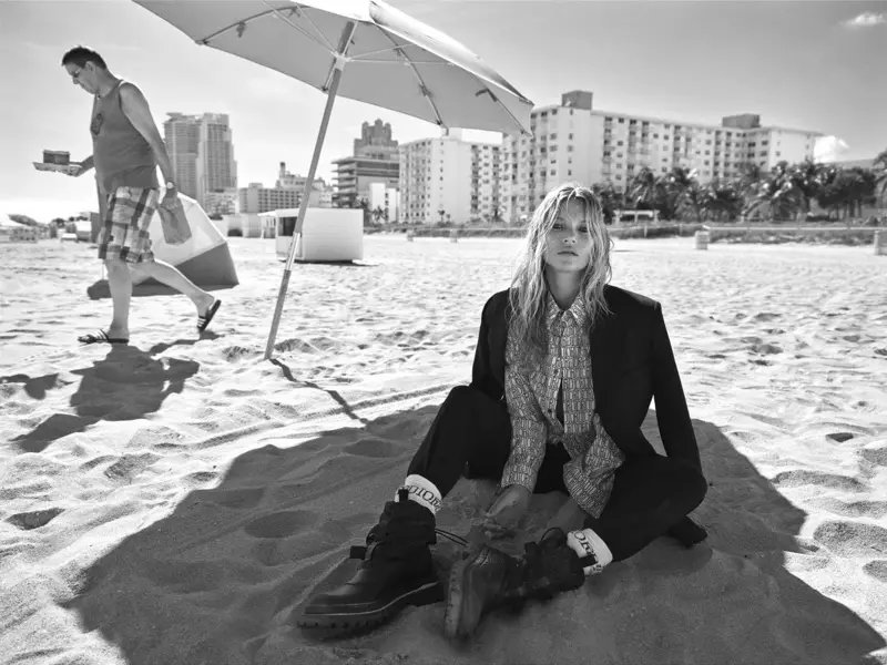 D'Kate Moss hëlt d'Plage an Dior Designs fir i-D