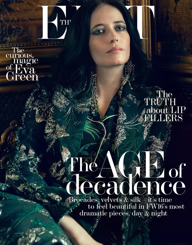 Eva Green Poses ing Fashion Paling Mewah kanggo Suntingan