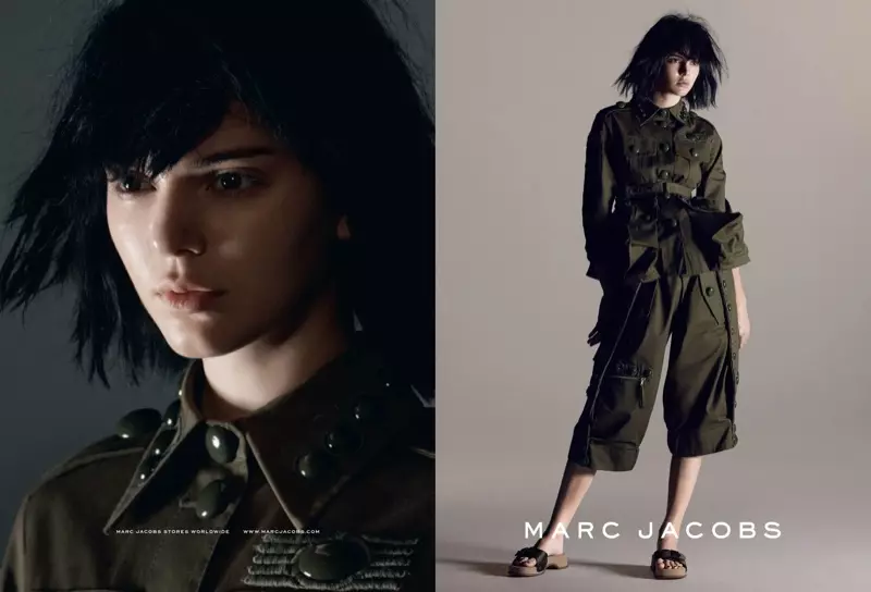 Kendall Jenner luan në fushatën pranverë-verë 2015 të Marc Jacobs