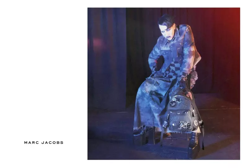 Marilyn Manson verskyn in Marc Jacobs se herfs-winter 2016-veldtog