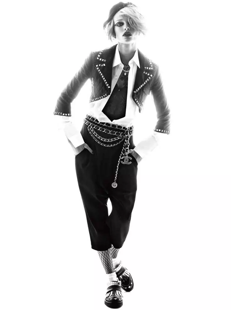 Edita Vilkeviciute Rocks 80s Style para sa Vogue Germany Mayo 2013 ni Alexi Lubomirski