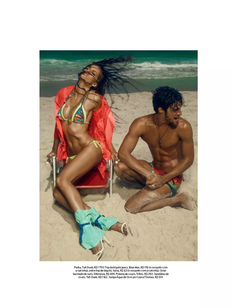 Izabel Goulart Rocks Sexy Beachwear anamtafuta Elle Brazil