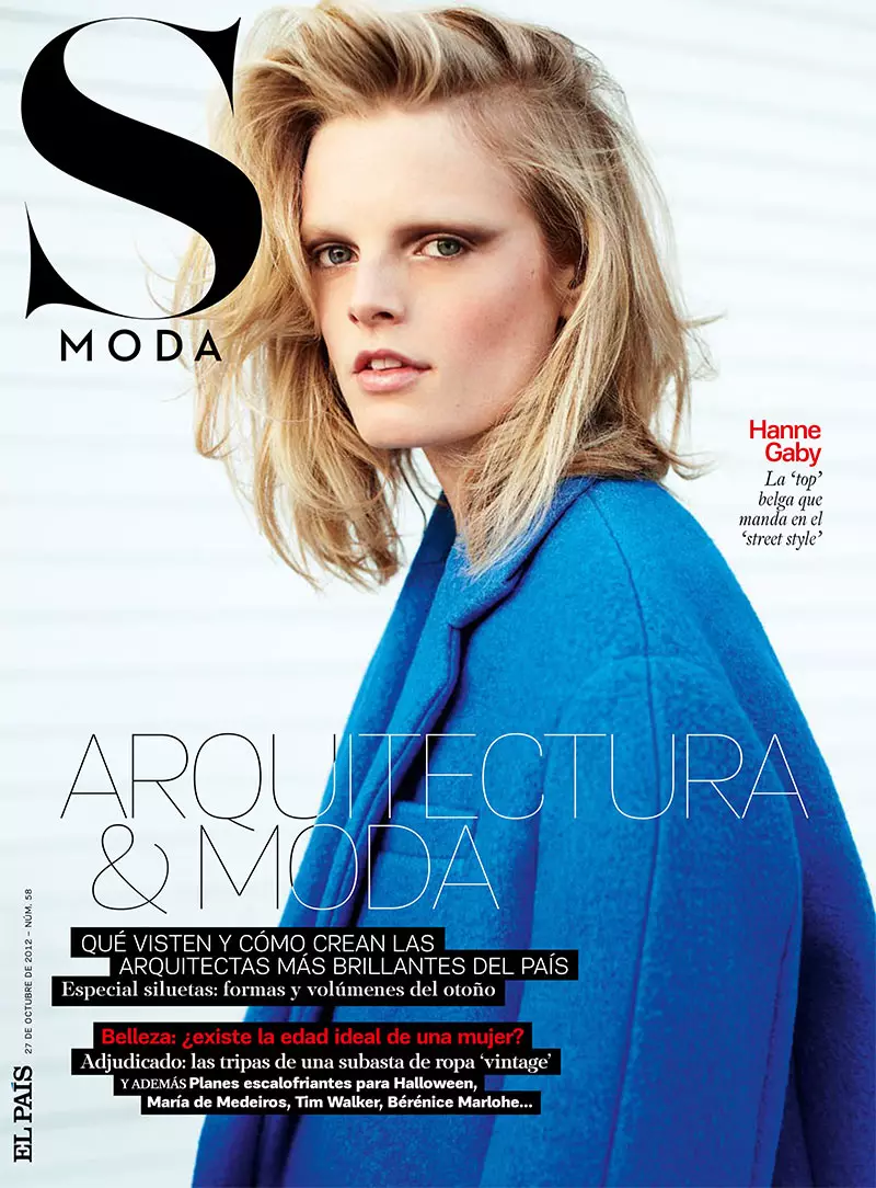 Hanne Gaby Odiele Bergaya dan Membintangi Cerita Sampul S Moda Oktober 2012