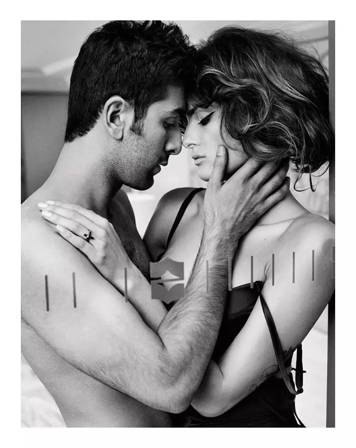 Isabeli Fontana & Ranbir Kapoor de Marc Hom por Vogue India