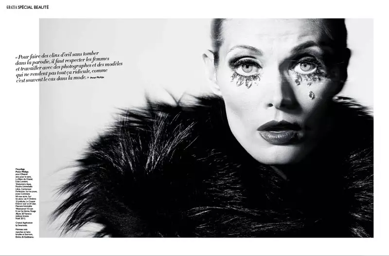 Malgosia Bela oleh Richard Burbridge untuk Grazia France