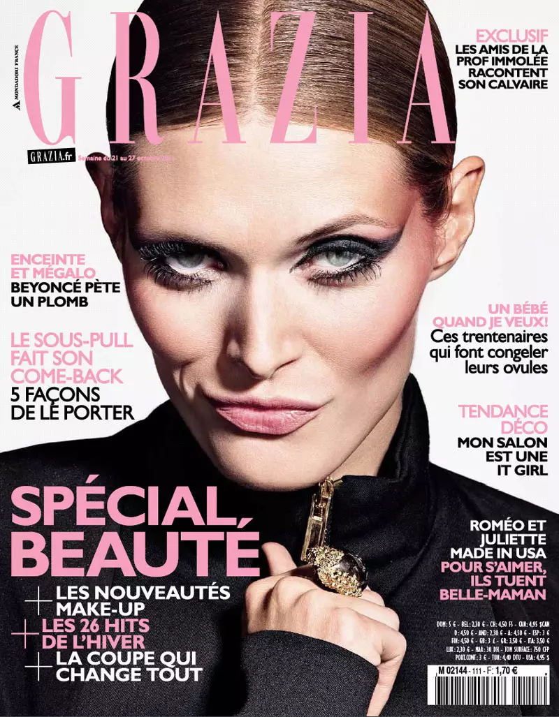 Malgosia Bela โดย Richard Burbridge สำหรับ Grazia France