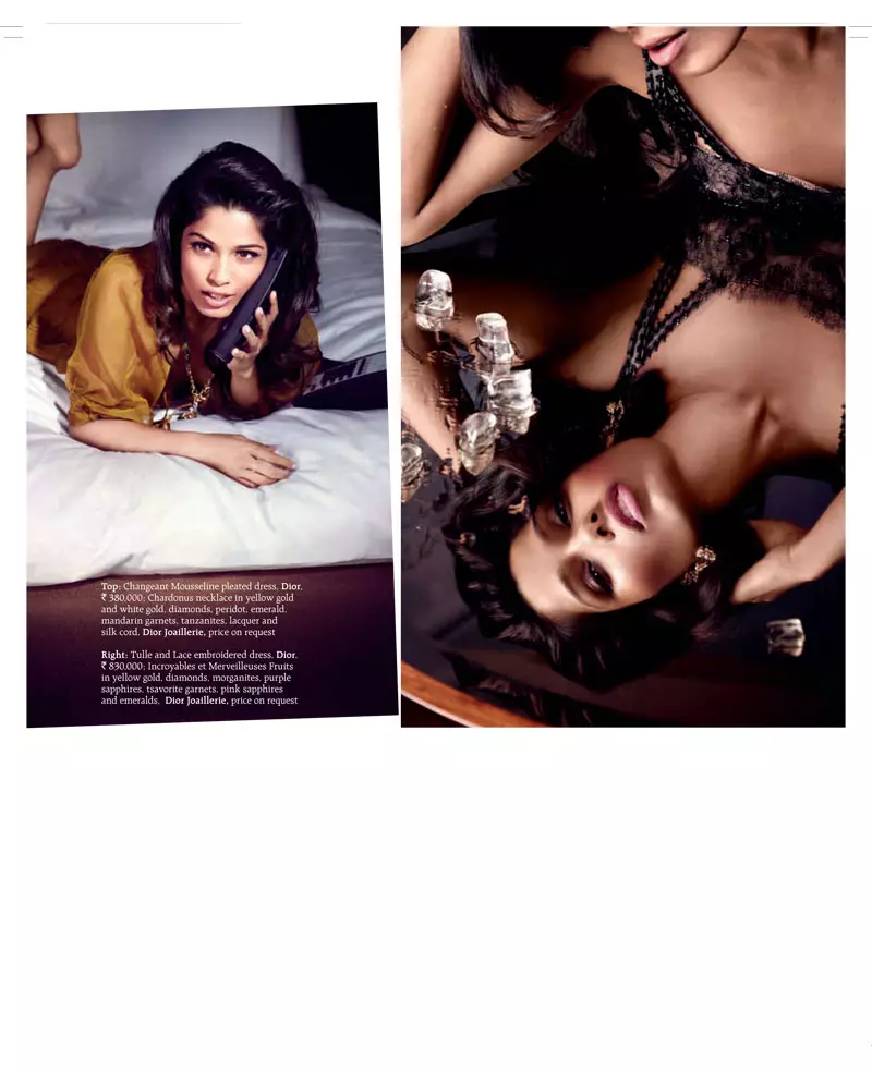 Freida Pinto Hindistonning Grazia uchun 2011 yil oktyabr