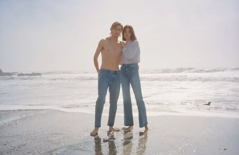 Neels Visser และ Hailey Clauson ปรากฏตัวในแคมเปญ Denim Spring-Summer 2019 ของ Rolla