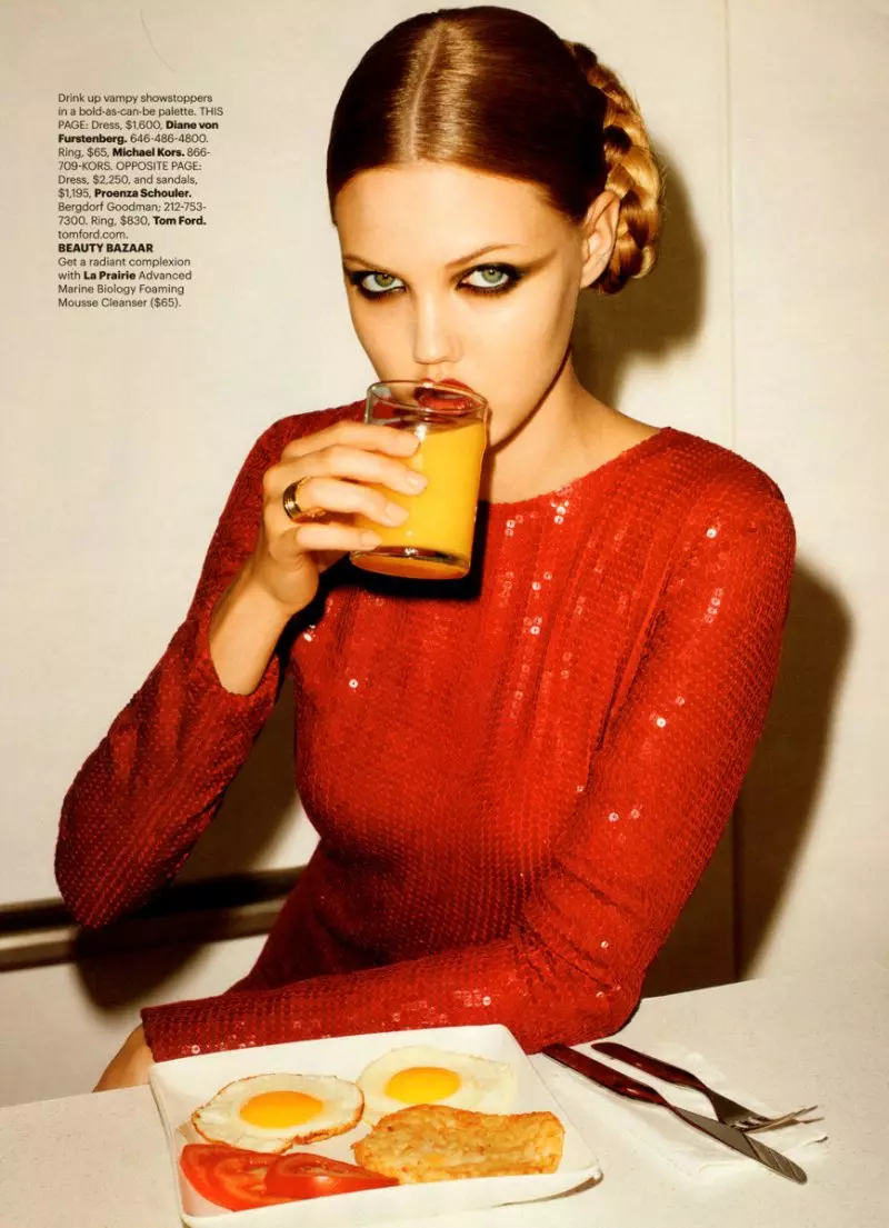 Lindsey Wixson de Terry Richardson por Harper's Bazaar Usono oktobro 2011