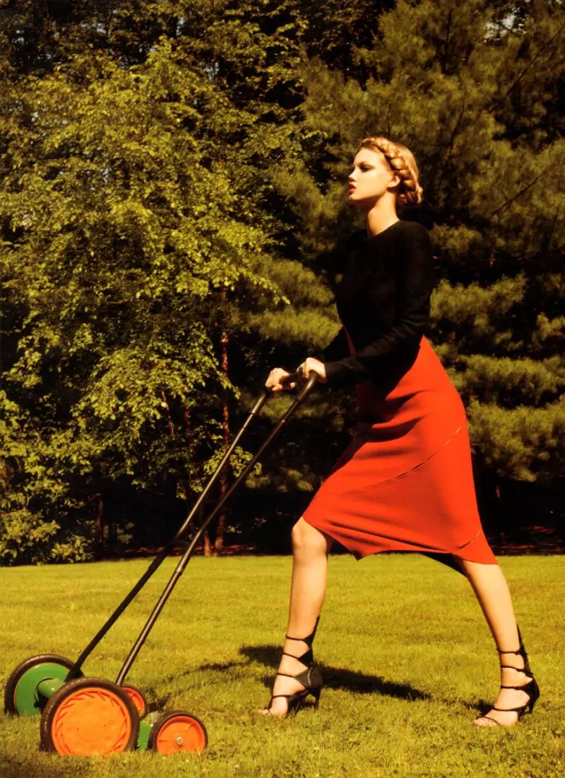 Lindsey Wixson di Terry Richardson per Harper's Bazaar US nell'ottobre 2011