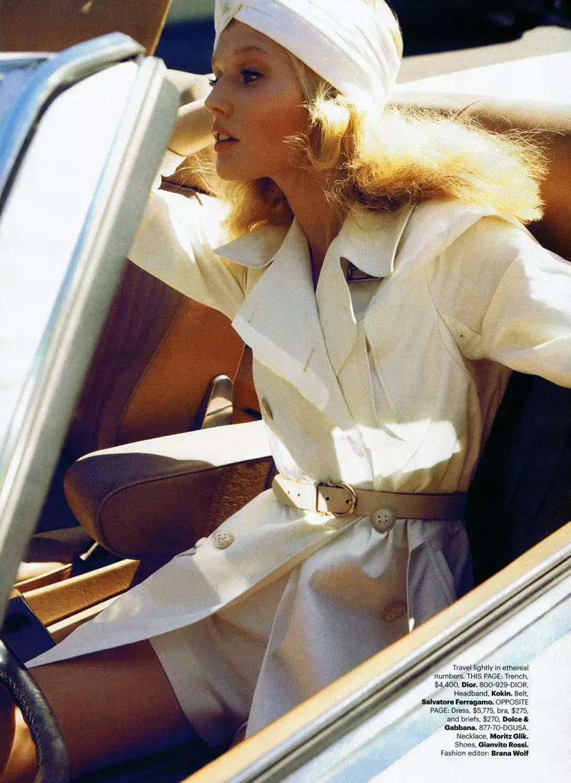 Toni Garrn nke Camilla Akrans mere maka Harper's Bazaar US Eprel 2011