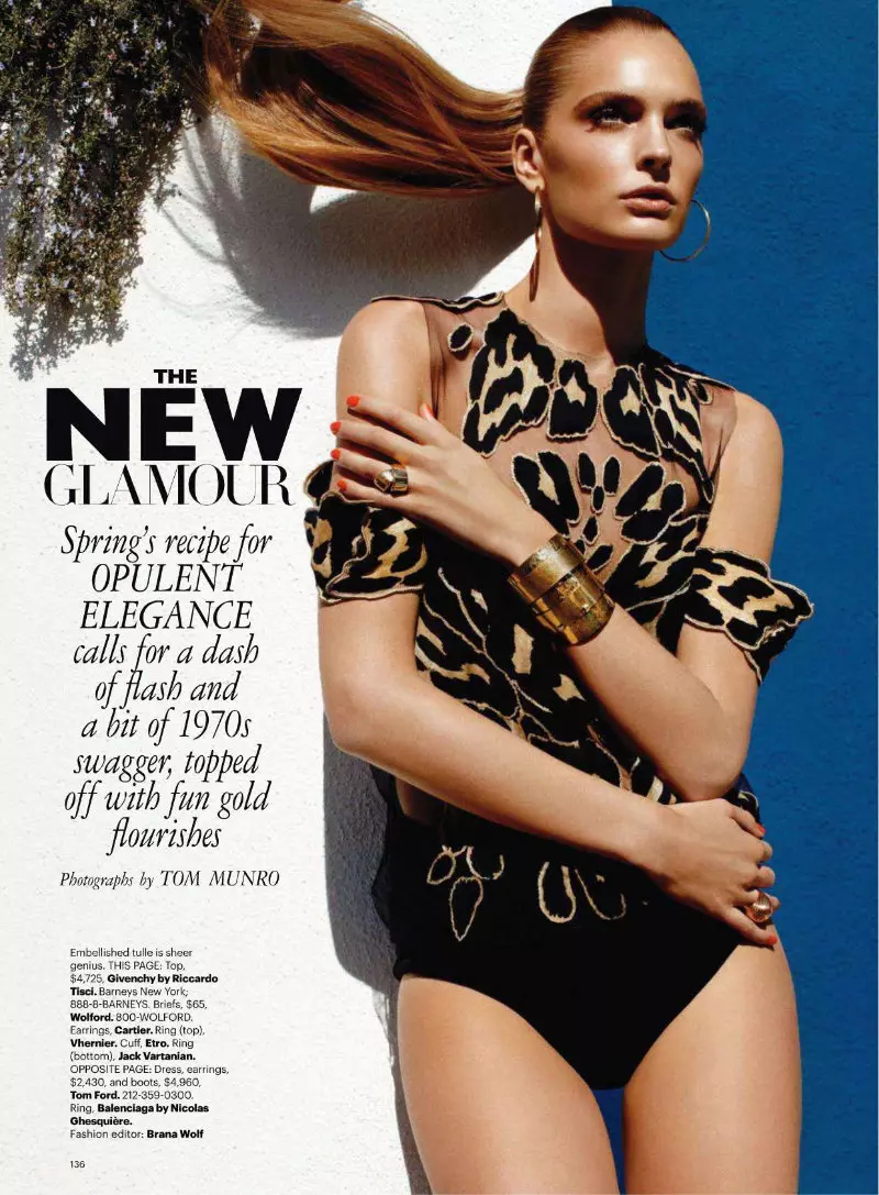 Gertrud Hegelund dening Tom Munro kanggo Harper's Bazaar AS Februari 2011