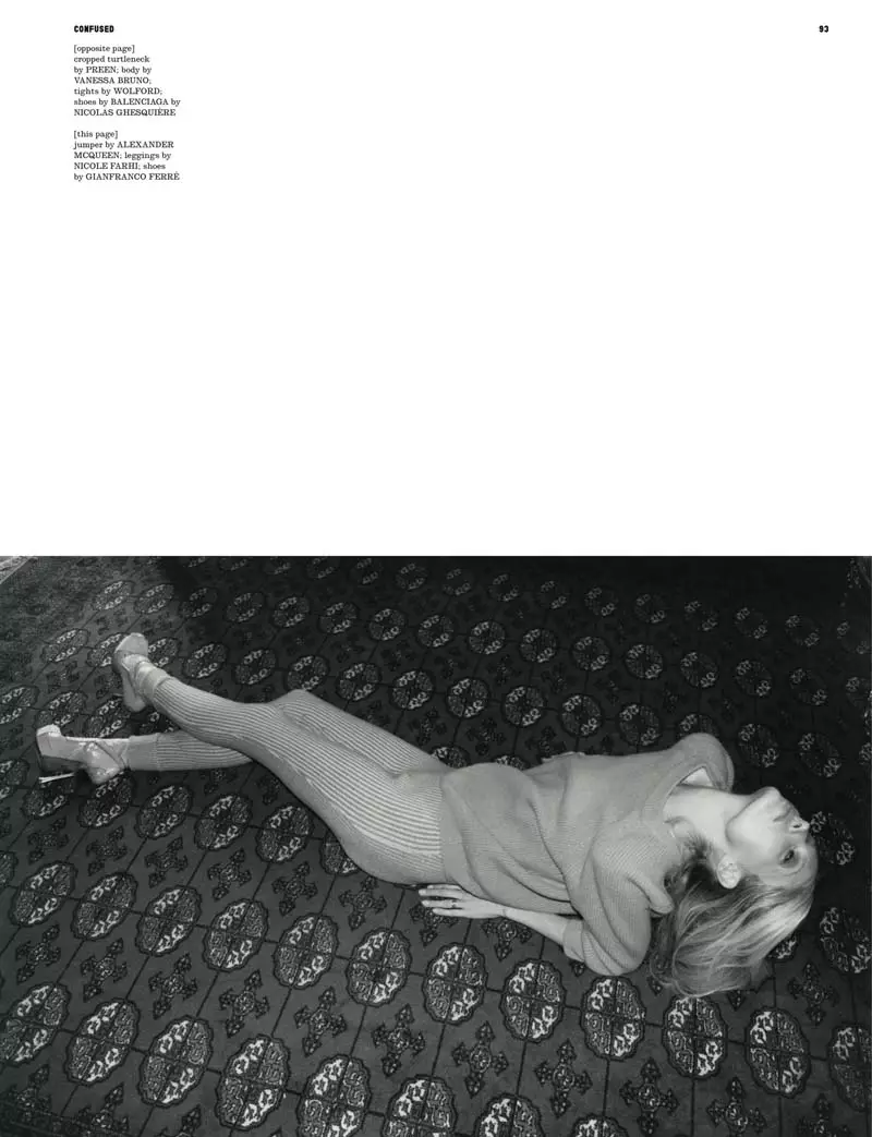 Kirsty Hume autorstwa Liny Scheynius dla Dazed & Confused lipiec 2010