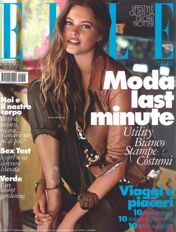 Behati Prinsloo už Elle Italia 2010 m. birželio mėn. Mattas Jonesas