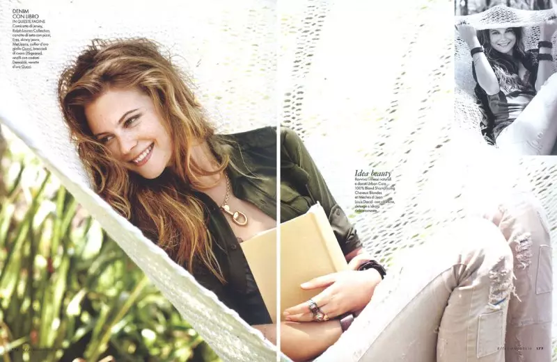 Behati Prinsloo wa Elle Italia June 2010 wolemba Matt Jones