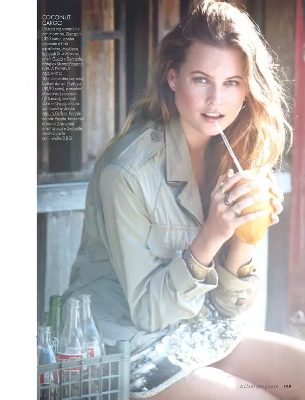 Behati Prinsloo per Elle Italia giugno 2010 di Matt Jones